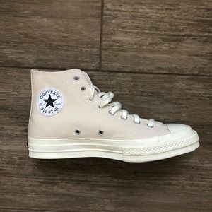 Converse Chuck Taylor 1970’s Hi Tops in Natural + Black + Egret